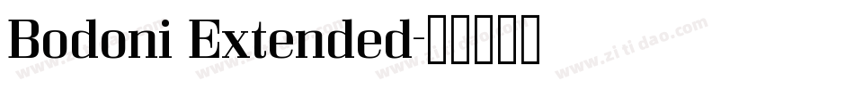 Bodoni Extended字体转换 Bodoni Extended字体转换